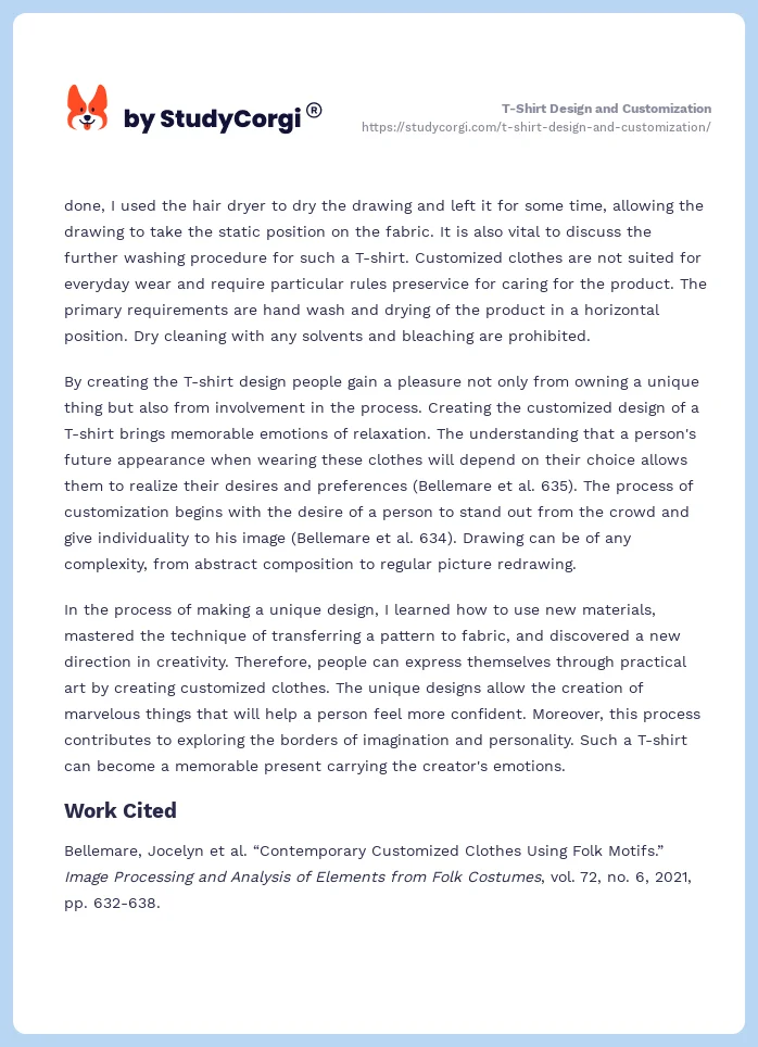 T-Shirt Design and Customization. Page 2