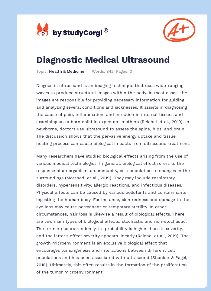 Diagnostic Medical Ultrasound. Page 1