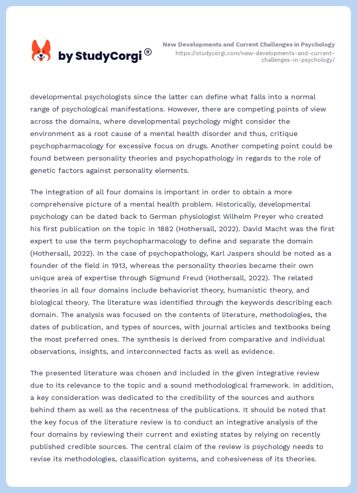 New Developments and Current Challenges in Psychology. Page 2