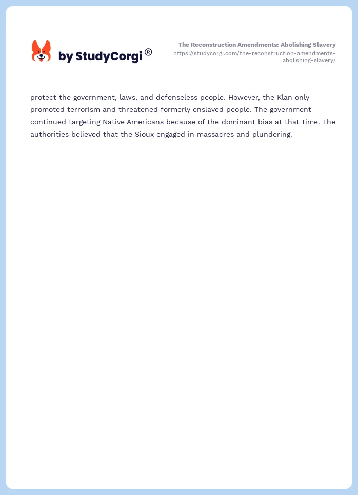 The Reconstruction Amendments: Abolishing Slavery. Page 2