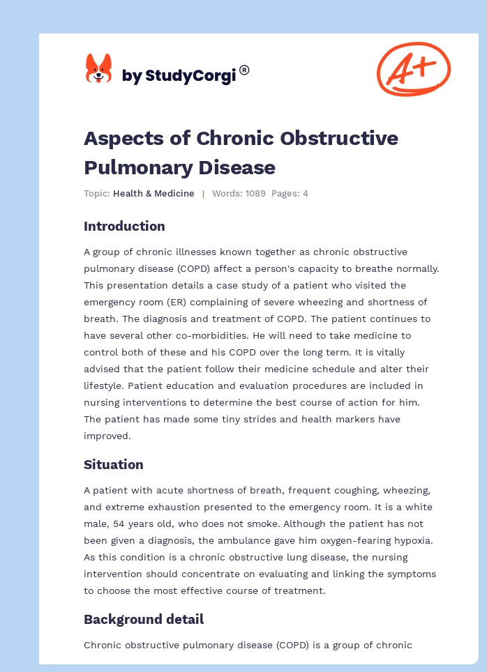 Aspects of Chronic Obstructive Pulmonary Disease. Page 1