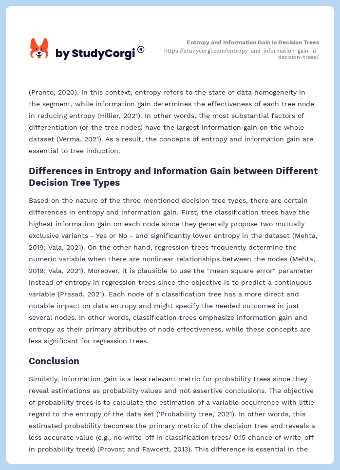 Entropy and Information Gain in Decision Trees. Page 2