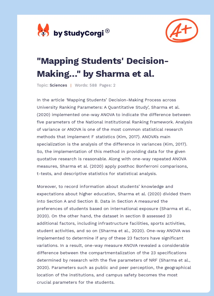 "Mapping Students' Decision-Making…" by Sharma et al.. Page 1