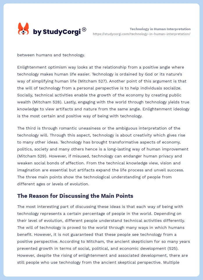 Technology in Human Interpretation. Page 2