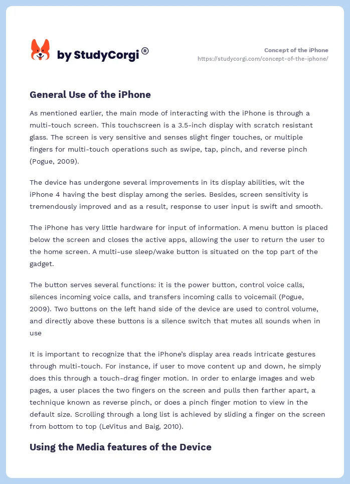 Concept of the iPhone. Page 2