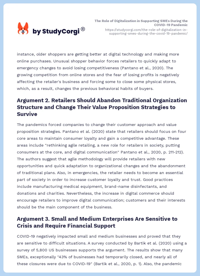The Role of Digitalization in Supporting SMEs During the COVID-19 Pandemic. Page 2