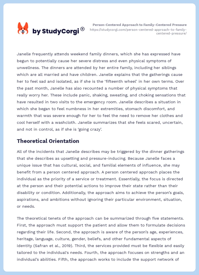 Person-Centered Approach to Family-Centered Pressure. Page 2