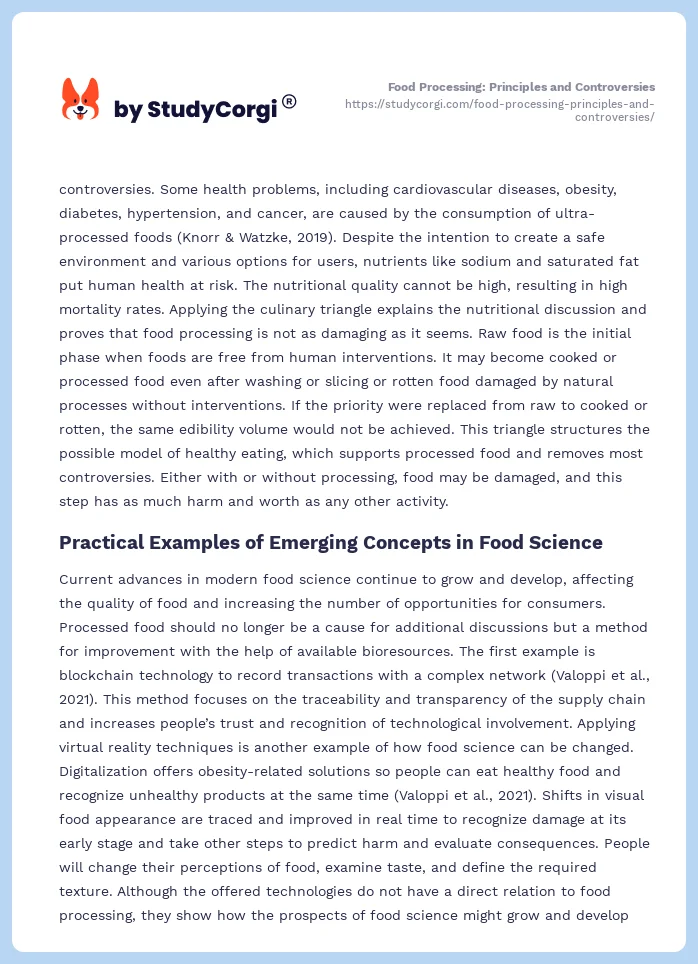 Food Processing: Principles and Controversies. Page 2