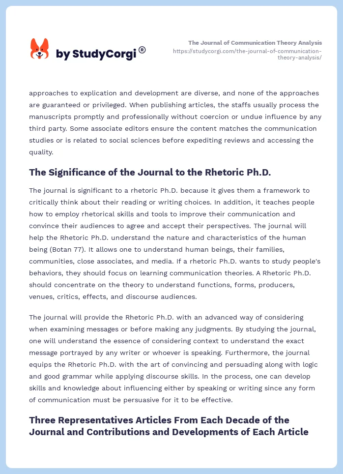 The Journal of Communication Theory Analysis. Page 2