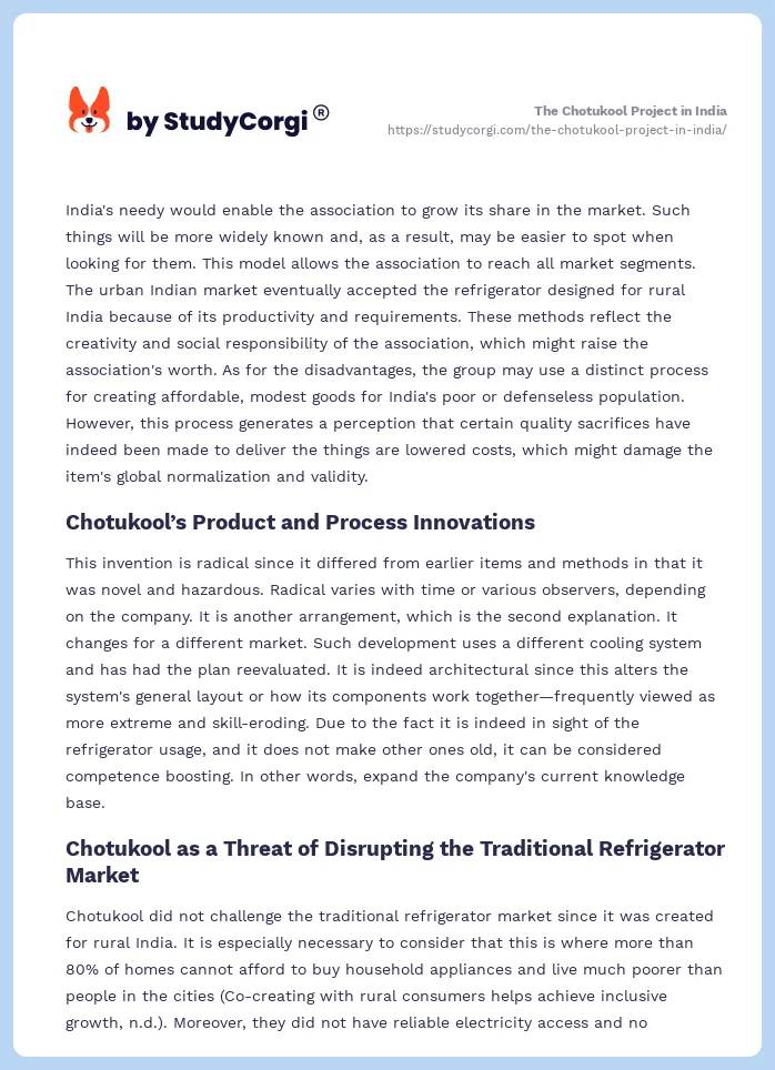 The Chotukool Project in India. Page 2