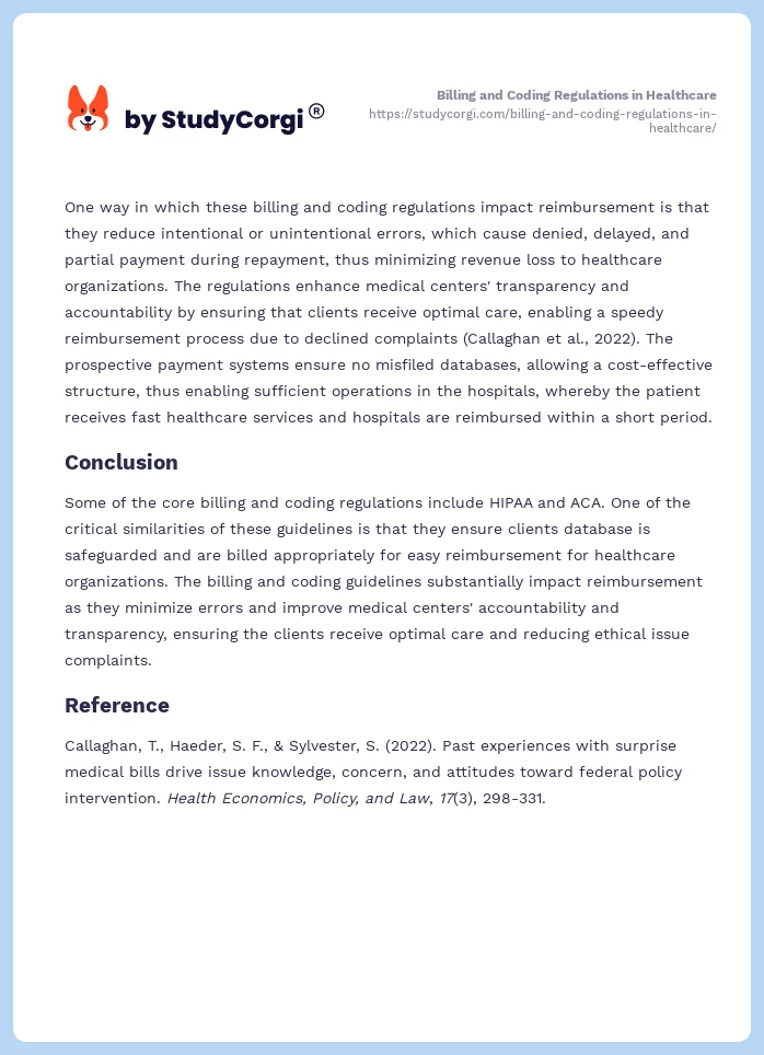 Billing and Coding Regulations in Healthcare. Page 2