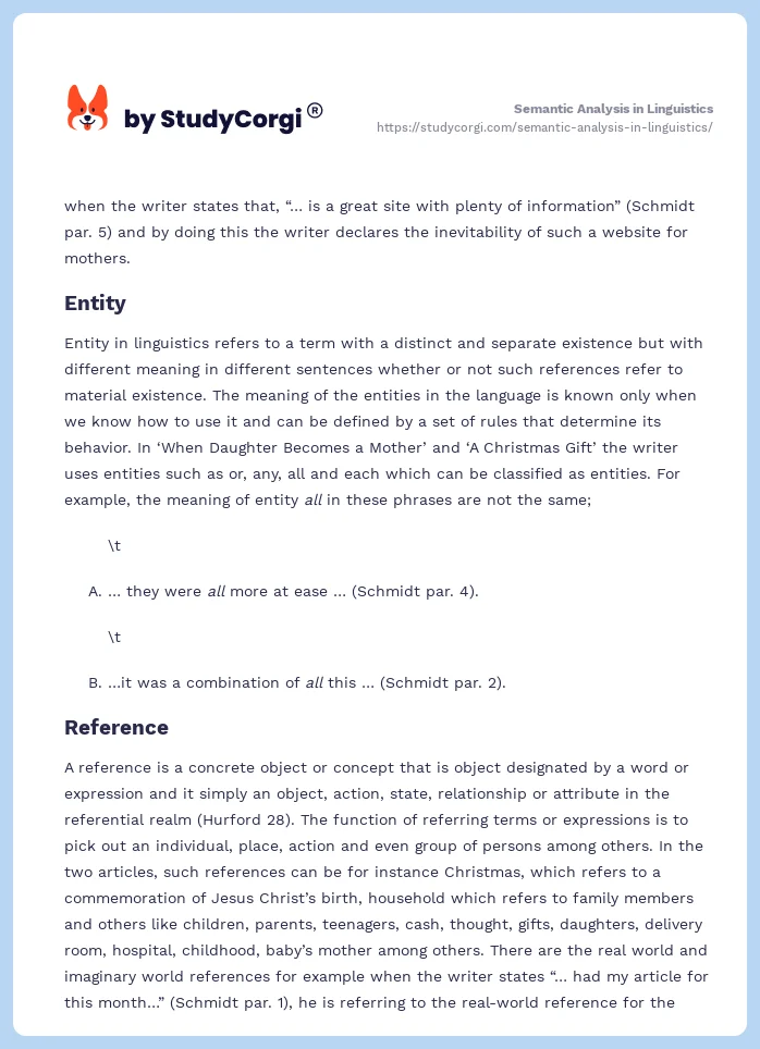 Semantic Analysis in Linguistics. Page 2