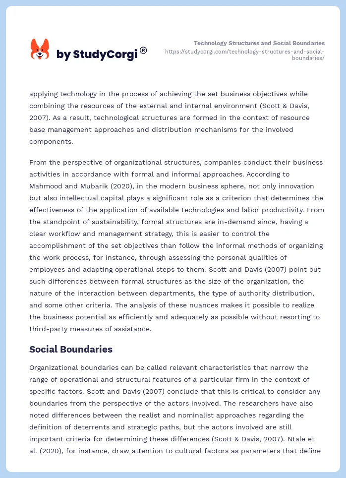 Technology Structures and Social Boundaries. Page 2