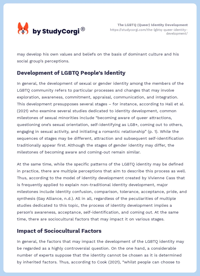 The LGBTQ (Queer) Identity Development. Page 2