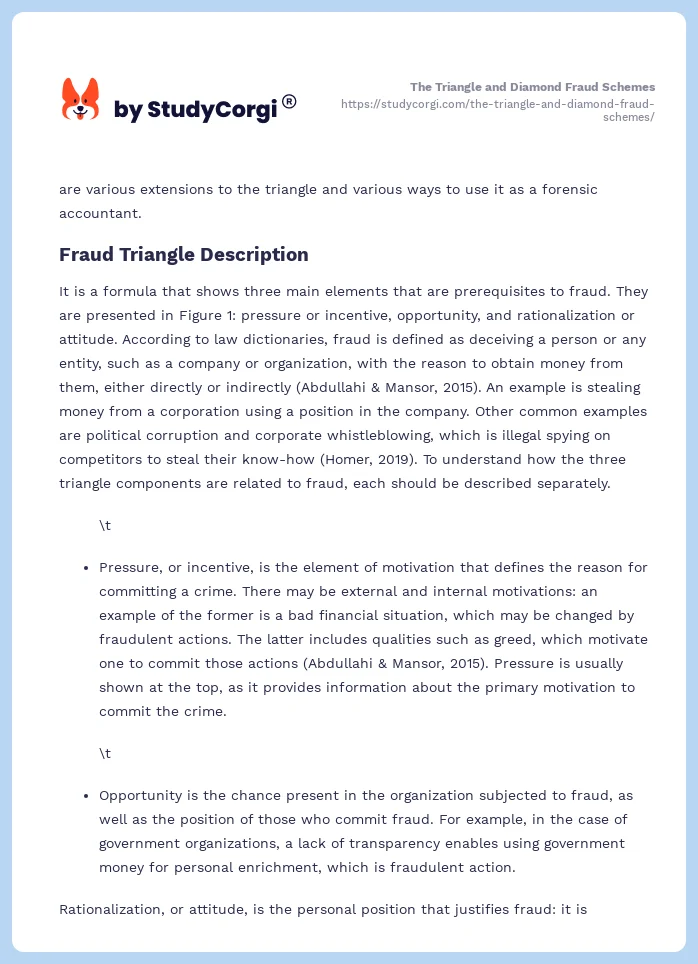 The Triangle and Diamond Fraud Schemes. Page 2