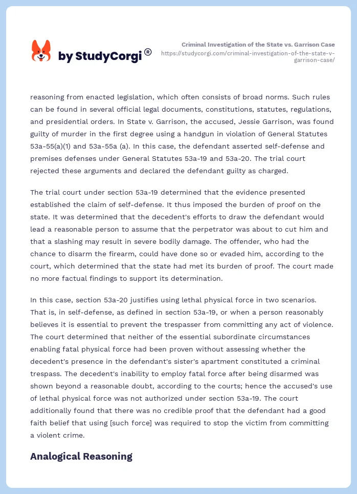 Criminal Investigation of the State vs. Garrison Case. Page 2