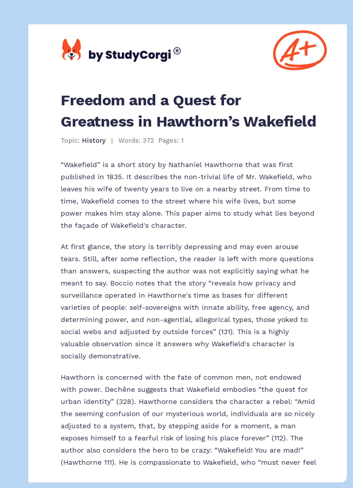 Freedom and a Quest for Greatness in Hawthorn’s Wakefield. Page 1