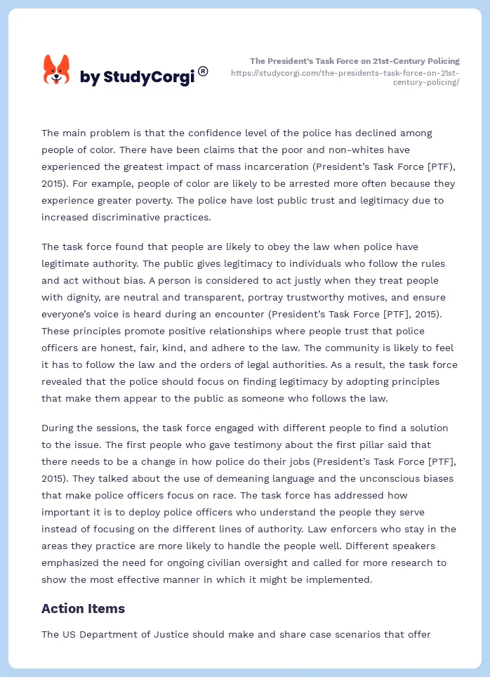 The President’s Task Force on 21st-Century Policing. Page 2