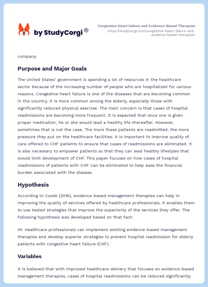 Congestive Heart Failure and Evidence-Based Therapies. Page 2