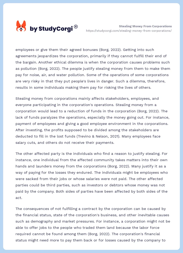 Stealing Money From Corporations. Page 2