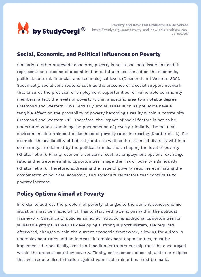 Poverty and How This Problem Can Be Solved. Page 2
