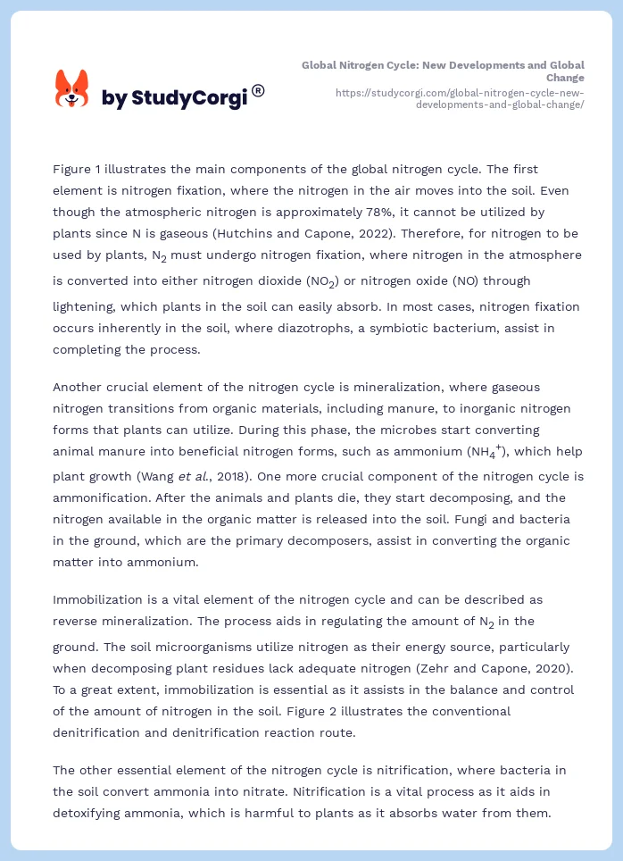 Global Nitrogen Cycle: New Developments and Global Change. Page 2