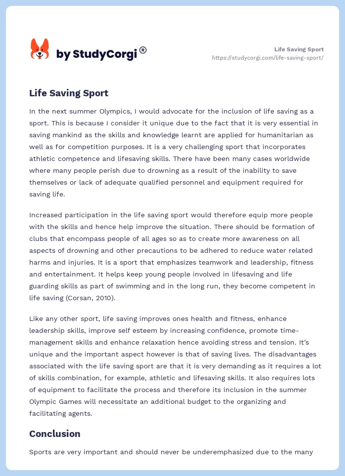 Life Saving Sport. Page 2