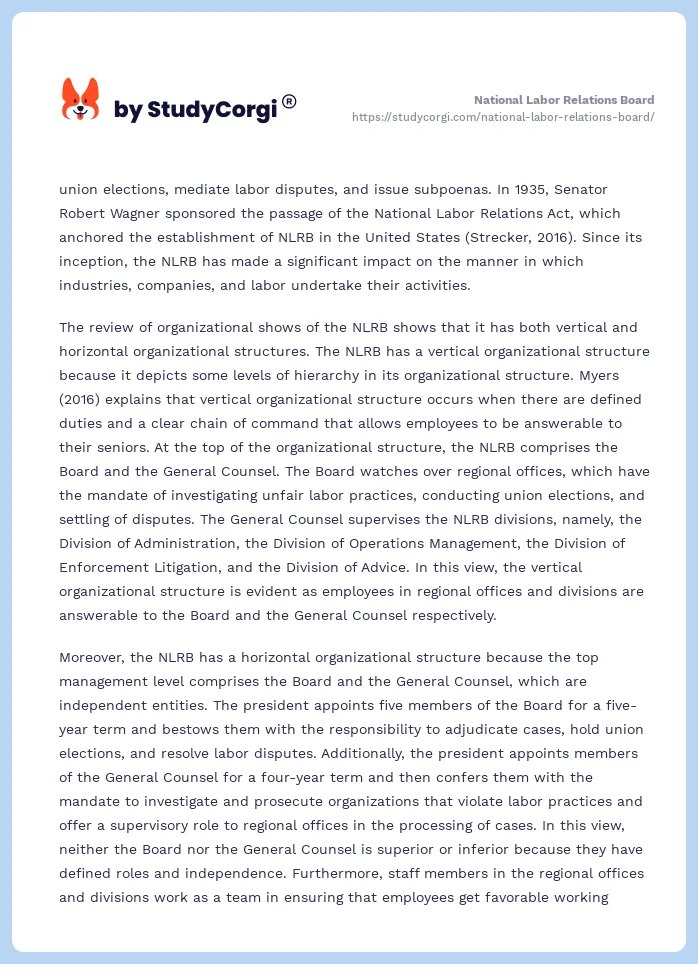 National Labor Relations Board. Page 2