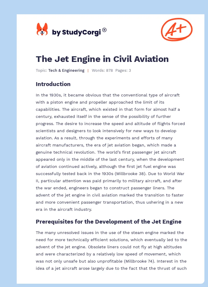 The Jet Engine in Civil Aviation. Page 1