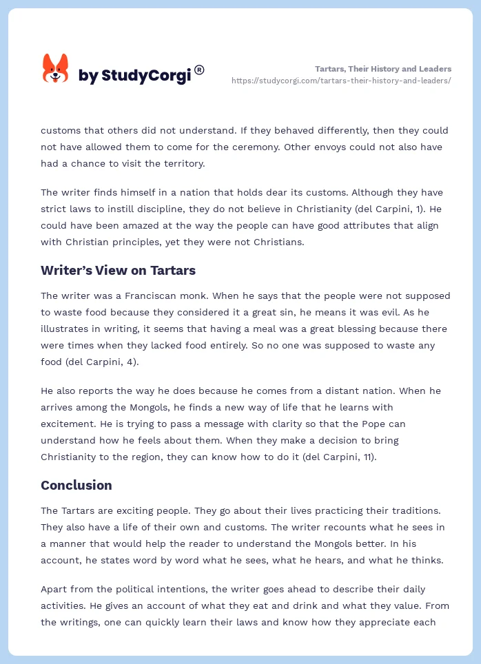 Tartars, Their History and Leaders. Page 2