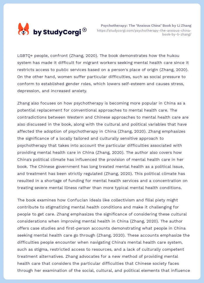 Psychotherapy: The "Anxious China" Book by Li Zhang. Page 2