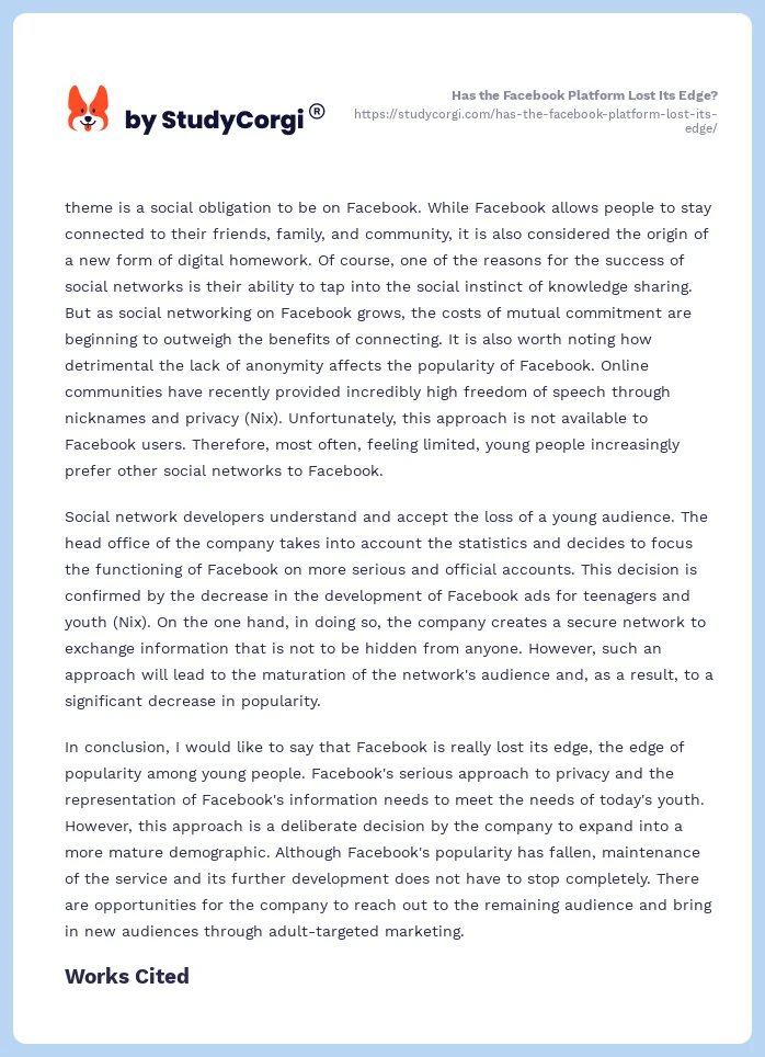 Has the Facebook Platform Lost Its Edge?. Page 2