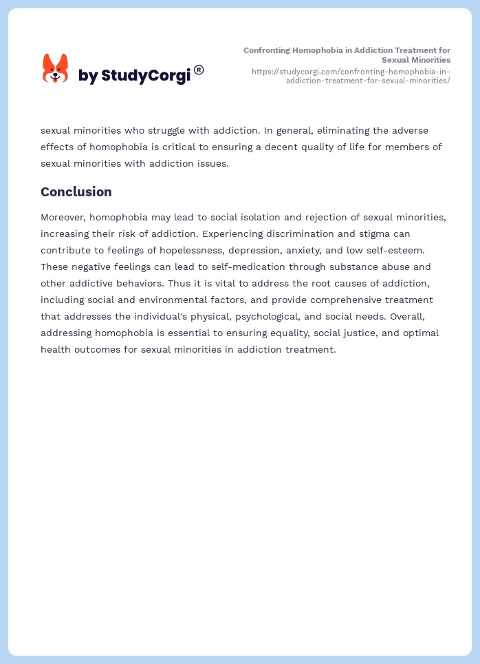 Confronting Homophobia in Addiction Treatment for Sexual Minorities. Page 2