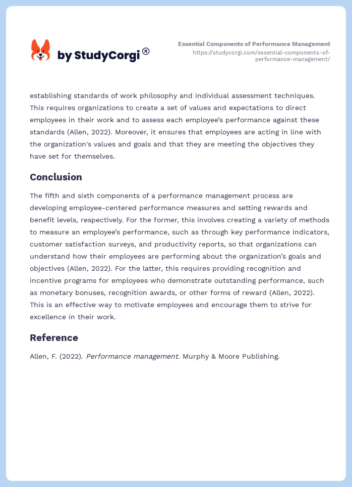 Essential Components of Performance Management. Page 2