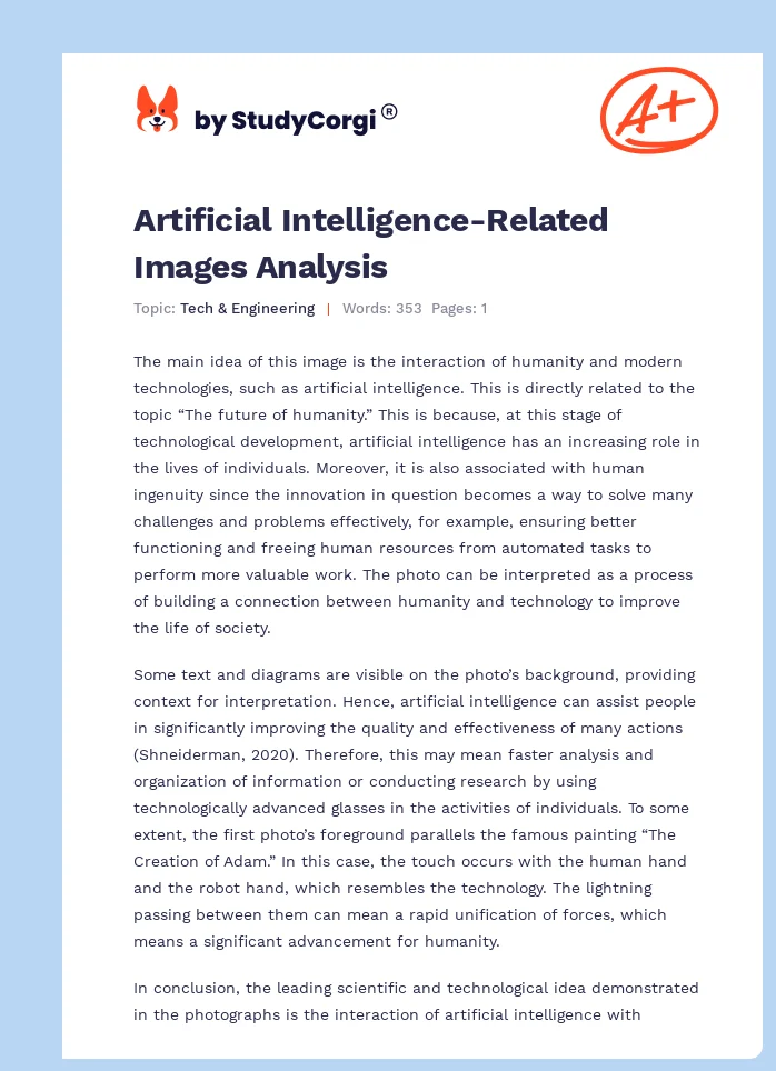 Artificial Intelligence-Related Images Analysis. Page 1