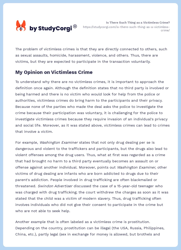 Is There Such Thing as a Victimless Crime?. Page 2