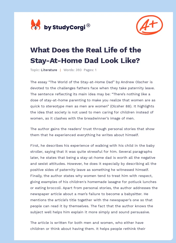 What Does the Real Life of the Stay-at-Home Dad Look Like?. Page 1