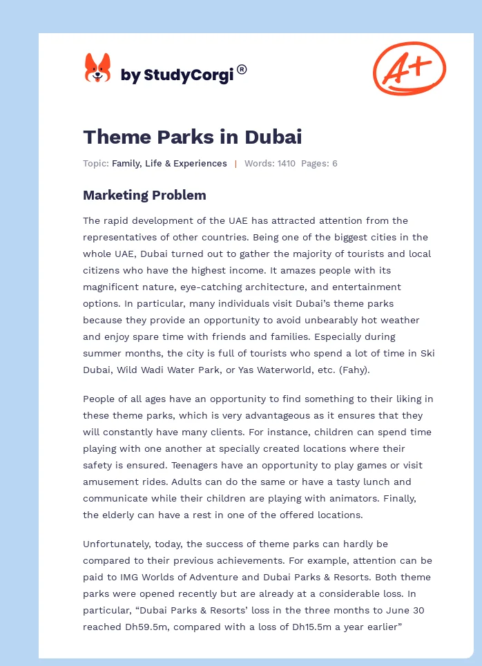 Theme Parks in Dubai. Page 1