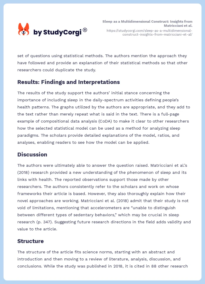 Sleep as a Multidimensional Construct: Insights from Matricciani et al.. Page 2