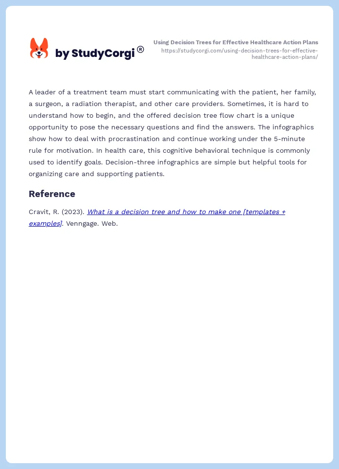 Using Decision Trees for Effective Healthcare Action Plans. Page 2