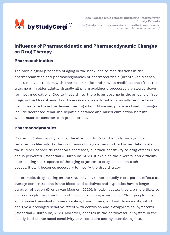 Age-Related Drug Effects: Optimizing Treatment for Elderly Patients. Page 2