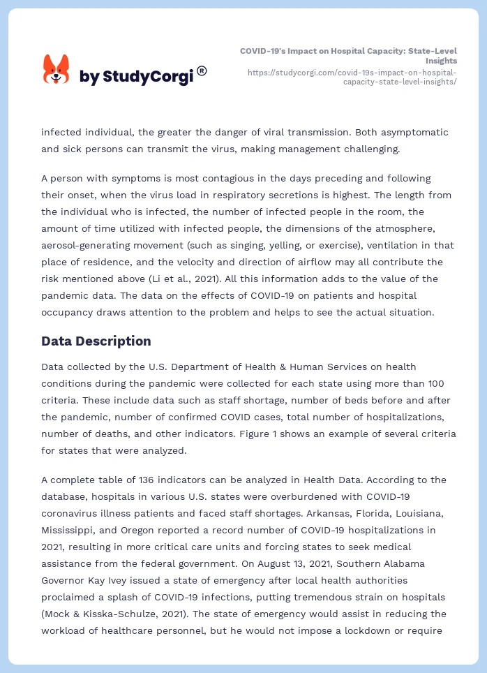 COVID-19's Impact on Hospital Capacity: State-Level Insights. Page 2