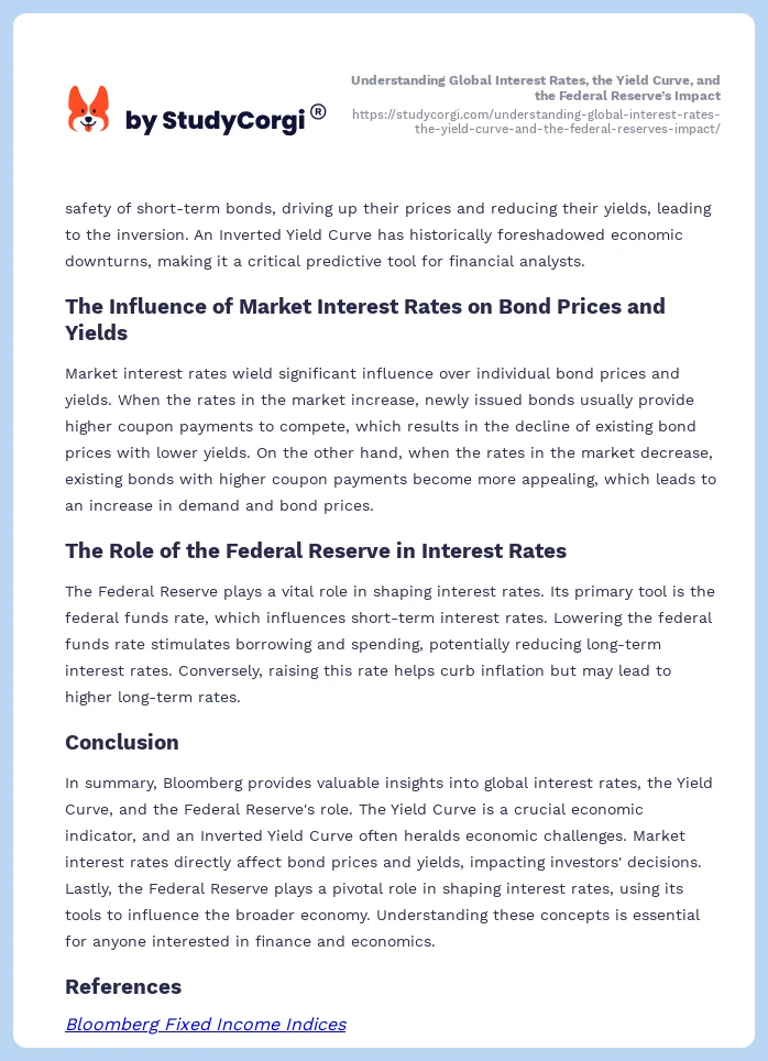 Understanding Global Interest Rates, the Yield Curve, and the Federal Reserve’s Impact. Page 2