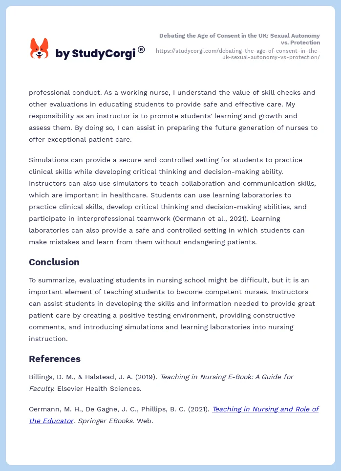 Debating the Age of Consent in the UK: Sexual Autonomy vs. Protection. Page 2