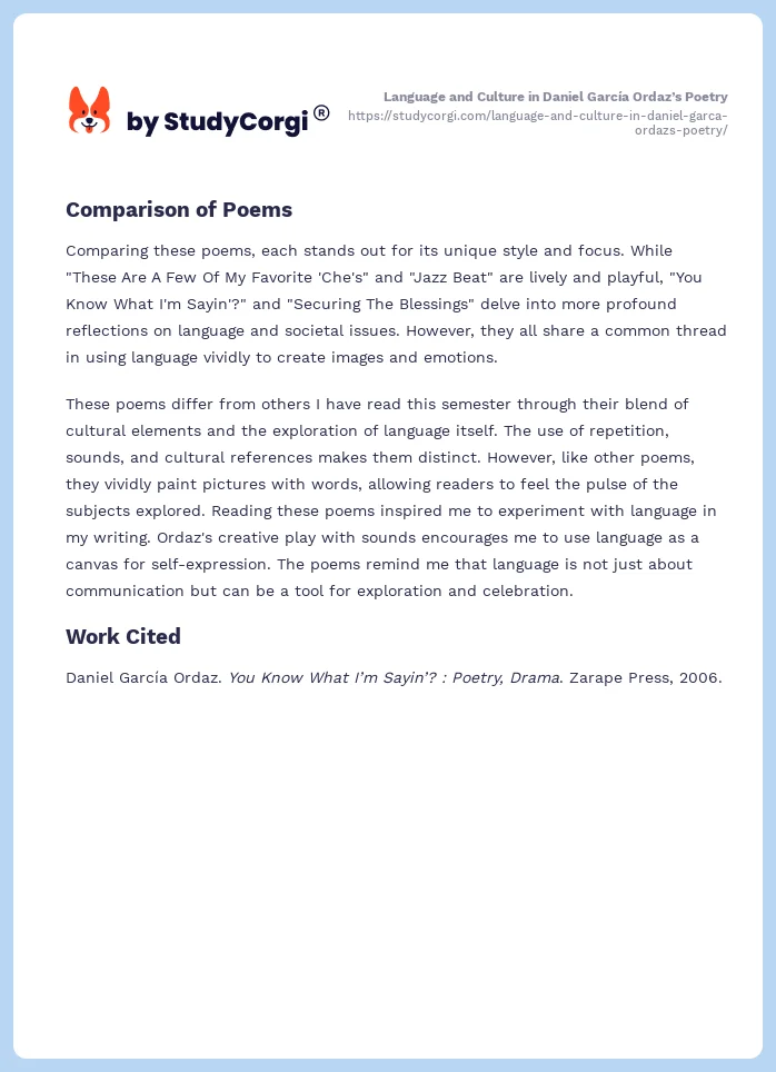 Language and Culture in Daniel García Ordaz’s Poetry. Page 2
