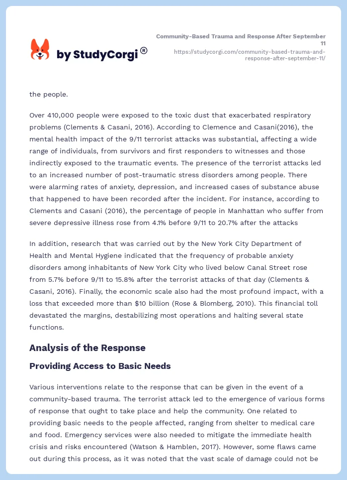 Community-Based Trauma and Response After September 11. Page 2