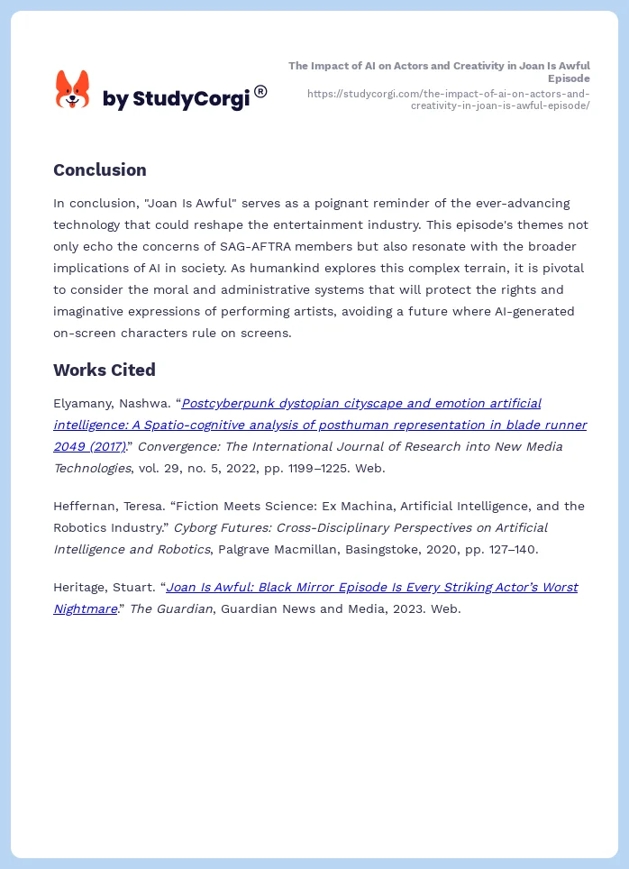 The Impact of AI on Actors and Creativity in Joan Is Awful Episode. Page 2