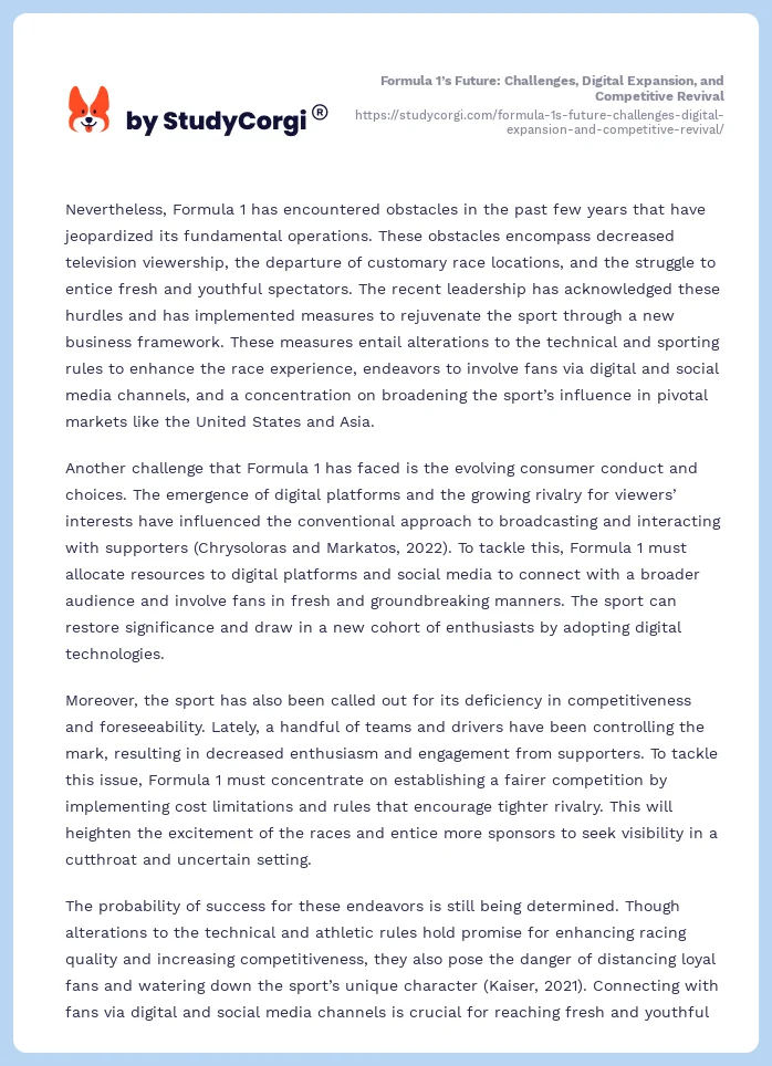Formula 1’s Future: Challenges, Digital Expansion, and Competitive Revival. Page 2