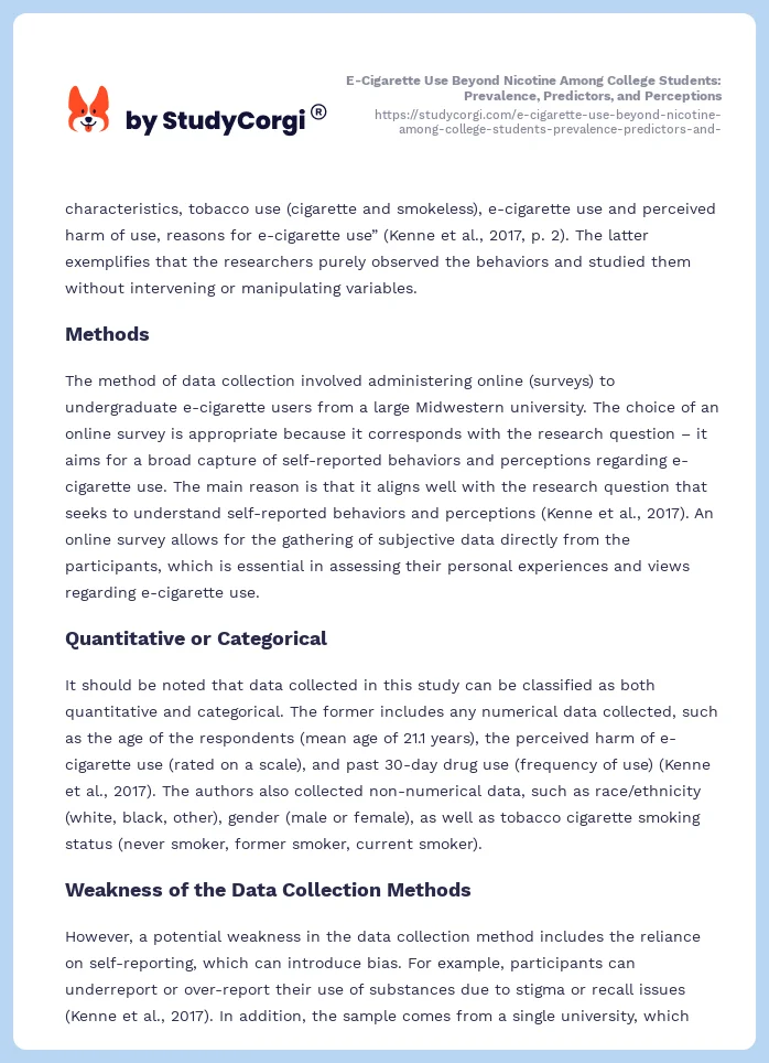 E-Cigarette Use Beyond Nicotine Among College Students: Prevalence, Predictors, and Perceptions. Page 2