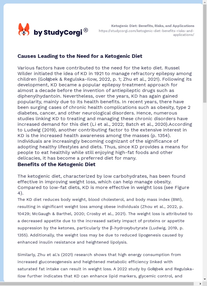 Ketogenic Diet: Benefits, Risks, and Applications. Page 2